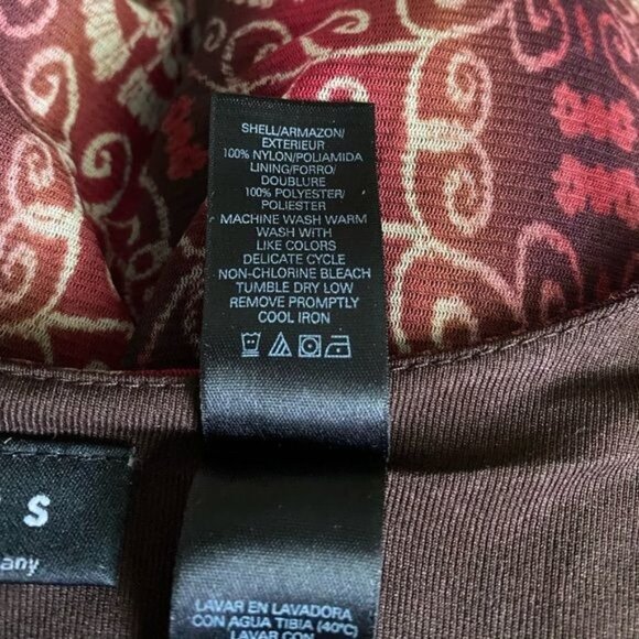 Axcess 3/4 Sleeve Empire Waist Lined Top Small - Picture 8 of 9